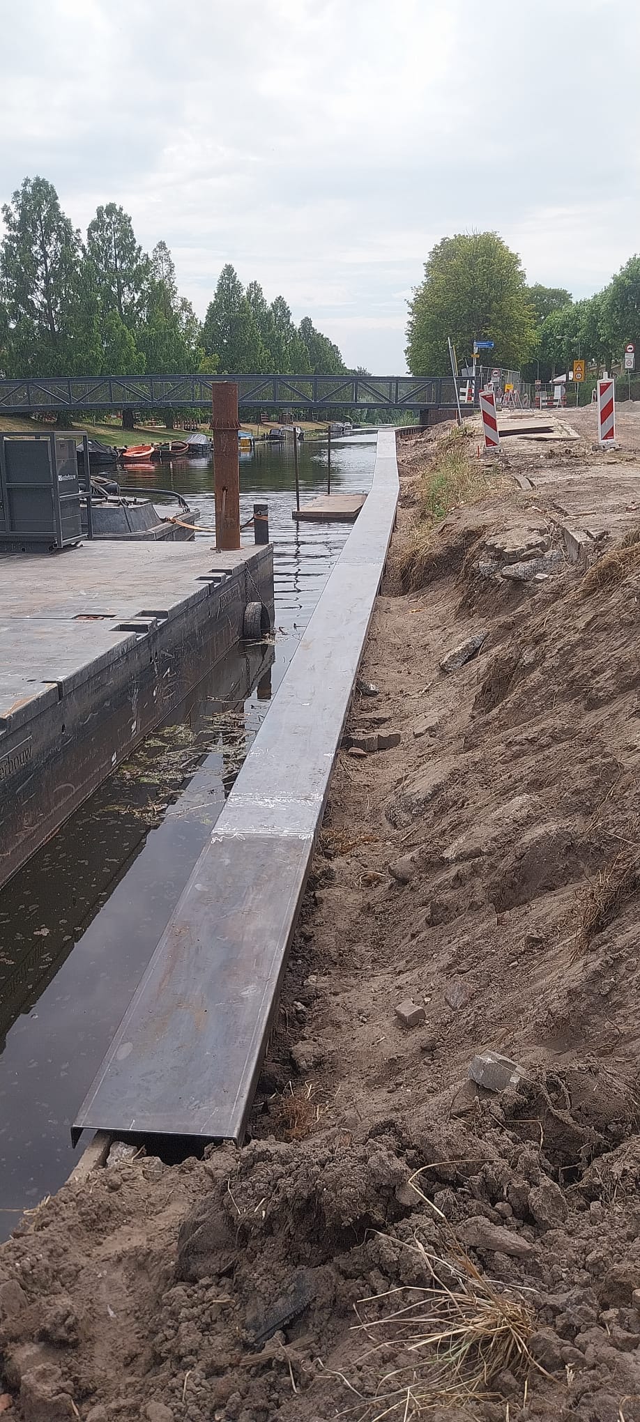 Damwand met stalen gording in Bennebroek — beeld 5